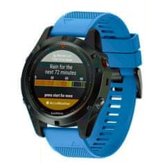 BStrap Silicone Acton pašček za Garmin Fenix 5x / 6x, blue