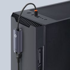 BASEUS Lite omrežni adapter USB-C / RJ45, siva