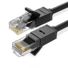 Ugreen NW102 Flat omrežni kabel LAN Cat6 12m, črna