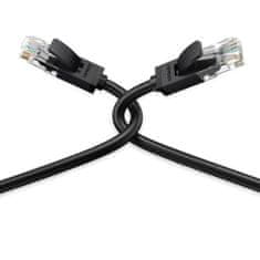 Ugreen NW102 Flat omrežni kabel LAN Cat6 12m, črna