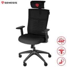 Genesis Astat 200 gaming/pisarniški stol, nastavljiva višina/naklon, črn