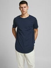 Jack&Jones Moška majica s kratkimi rokavi JJEORGANIC Slim Fit 12191759 Black 1 Black 1 Navy modra 1 White (Velikost XL)