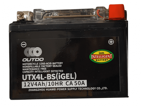 Poweroad akumulator za motor YG4L-BS gel (12V 4Ah, 114 x 71 x 86)