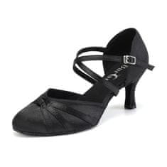 Burtan Dance Shoes Vienna standard, čevlji za klasični ples, Črna-7,5 cm-36