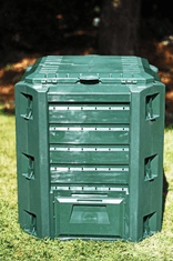 Ramda kompostnik, 380 l, zelen