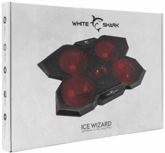 White Shark GCP-29 Ice Wizard podloga za prenosnik, ventilator, črna