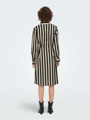 Jacqueline de Yong Ženska obleka JDYZOE LIFE Regular Fit 15266110 Black TAPIOCA (Velikost L)