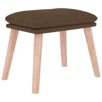 Vidaxl Stolček za noge rjav 45x29,5x35 cm blago