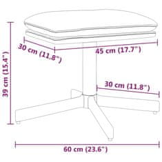 Vidaxl Stolček za noge temno zelen 60x60x39 cm žamet