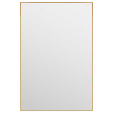 Vidaxl Ogledalo za vrata zlato 40x60 cm steklo in aluminij