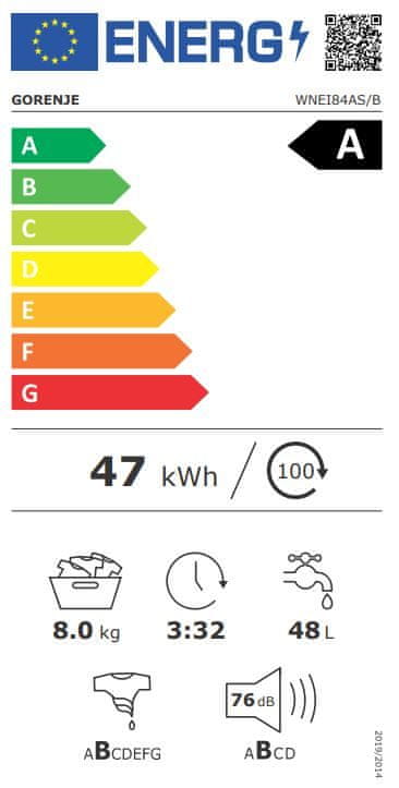 Gorenje WNEI84AS/B pralni stroj