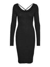 Vero Moda Ženska obleka VMGLORY Slim Fit 10268007 Black (Velikost L)