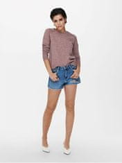 ONLY Ženski pulover ONLLESLY Regular Fit 15170427 Rose Brown W. MELANGE (Velikost XL)