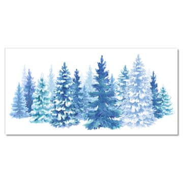 tulup.si Slika na akrilnem steklu Božično drevo Snow Zima
