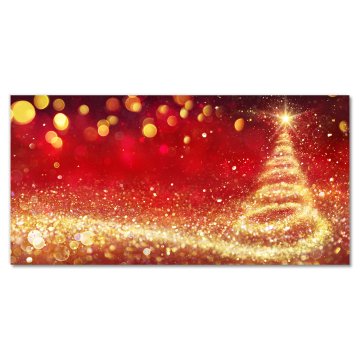 tulup.si Steklena slika Zima božična drevesa Christmas