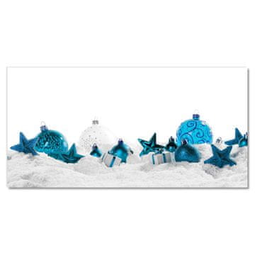 tulup.si Slika na akrilnem steklu Božič Baubles okraski sneg