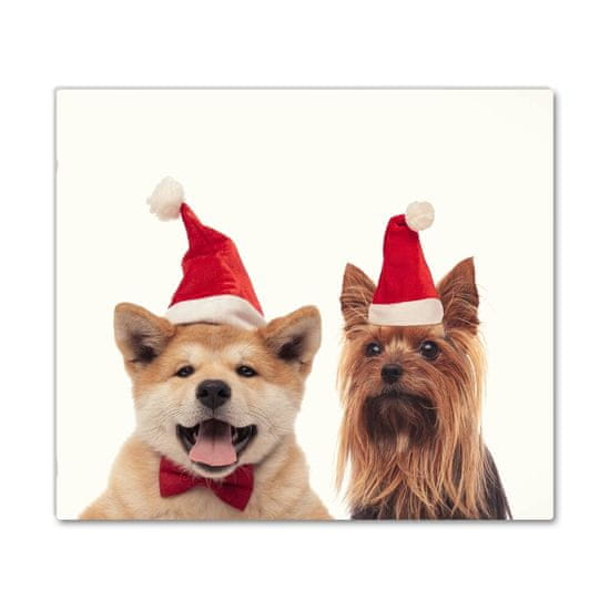 tulup.si Steklena podloga za rezanje Santa Claus Psi.