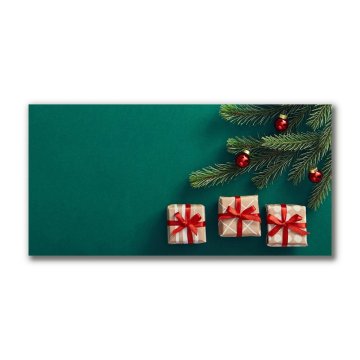 tulup.si Slika na platnu Božično drevo Božično drevo zimo