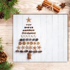 tulup.si Steklena podloga za rezanje GingerbRead Christmas Tree Božični okraski 60x52 cm