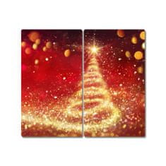 tulup.si Steklena podloga za rezanje Zima božična drevesa Christmas 2x30x52 cm