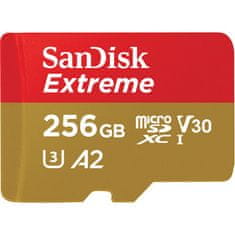Extreme microSDXC spominska kartica + SD adapter, 256 GB