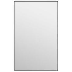 Vidaxl Ogledalo za vrata črno 50x80 cm steklo in aluminij
