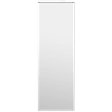 Vidaxl Ogledalo za vrata črno 40x100 cm steklo in aluminij