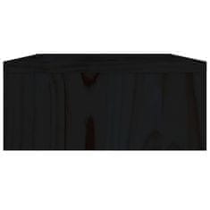 Vidaxl Stojalo za zaslon črno 60x24x10,5 cm trdna borovina