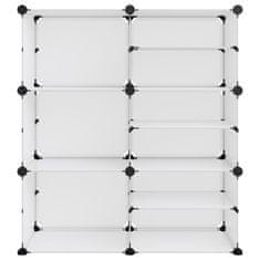 Vidaxl Stojalo za čevlje prozorno 84x31,5x93 cm PP