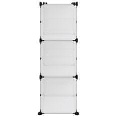 Vidaxl Stojalo za čevlje prozorno 84x31,5x93 cm PP
