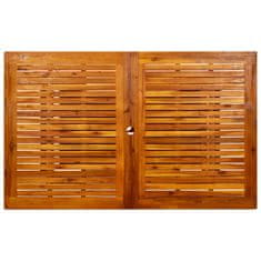 Vidaxl Vrtna jedilna miza (160-240)x100x75 cm trden akacijev les