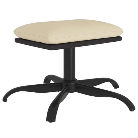 Vidaxl Stolček za noge 60x60x39 cm blago in umetno usnje