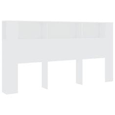 Vidaxl Vzglavna omarica bela 200x18,5x104,5 cm