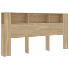 Vidaxl Vzglavna omarica sonoma hrast 200x18,5x104,5 cm