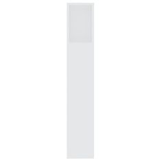 Vidaxl Vzglavna omarica bela 200x18,5x104,5 cm