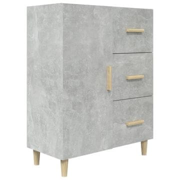 Vidaxl Komoda betonsko siva 69,5x34x90 cm konstruiran les