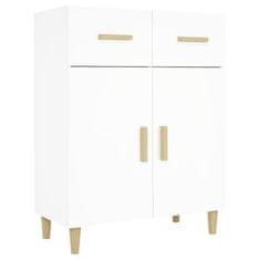 Vidaxl Komoda bela 69,5x34x89 cm konstruiran les