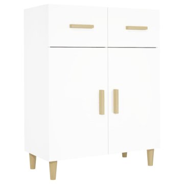 Vidaxl Komoda bela 69,5x34x89 cm konstruiran les