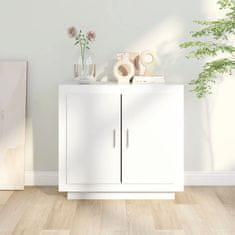 Vidaxl Komoda bela 80x40x75 cm konstruiran les