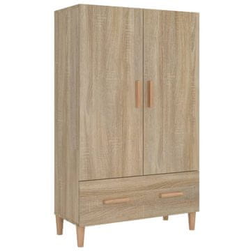 Vidaxl Visoka omarica sonoma hrast 70x31x115 cm inženirski les