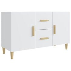 Vidaxl Komoda bela 100x36x60 cm inženirski les