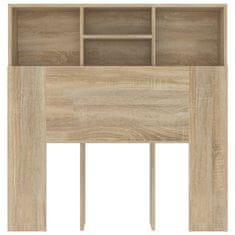 Vidaxl Vzglavna omarica sonoma hrast 100x19x103,5 cm