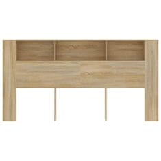 Vidaxl Vzglavna omarica sonoma hrast 200x18,5x104,5 cm
