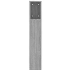 Vidaxl Vzglavna omarica siva sonoma 200x18,5x104,5 cm