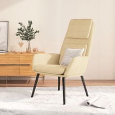 Greatstore Stol za sproščanje krem blago