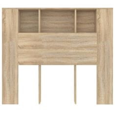 Vidaxl Vzglavna omarica sonoma hrast 120x18,5x104,5 cm
