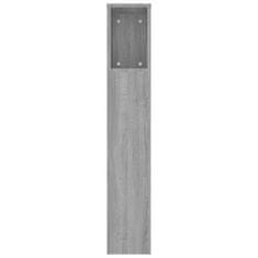 Vidaxl Vzglavna omarica siva sonoma 220x18,5x104,5 cm