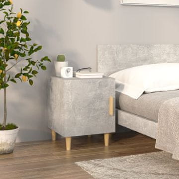 Vidaxl vidaXL Nočna omarica, betonsko siva, material na osnovi lesa