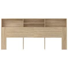 Vidaxl Vzglavna omarica sonoma hrast 220x19x103,5 cm