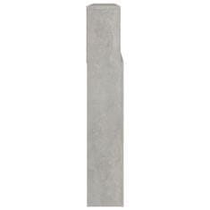 Vidaxl Vzglavna omarica betonsko siva 220x19x103,5 cm